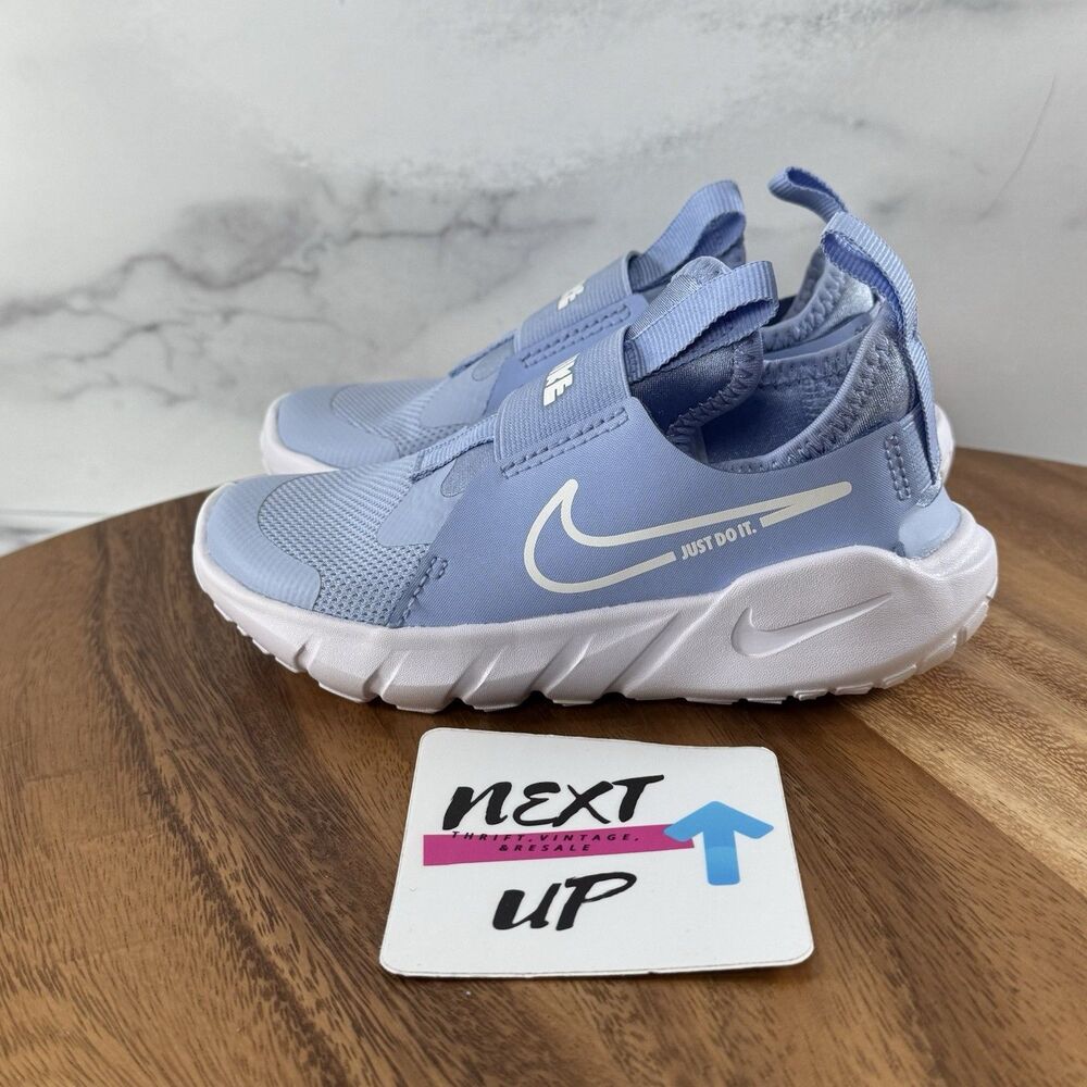 Toddler 10.5C-Nike Youth Flex Runner 2 Slip on Running Athletic Shoe Blue